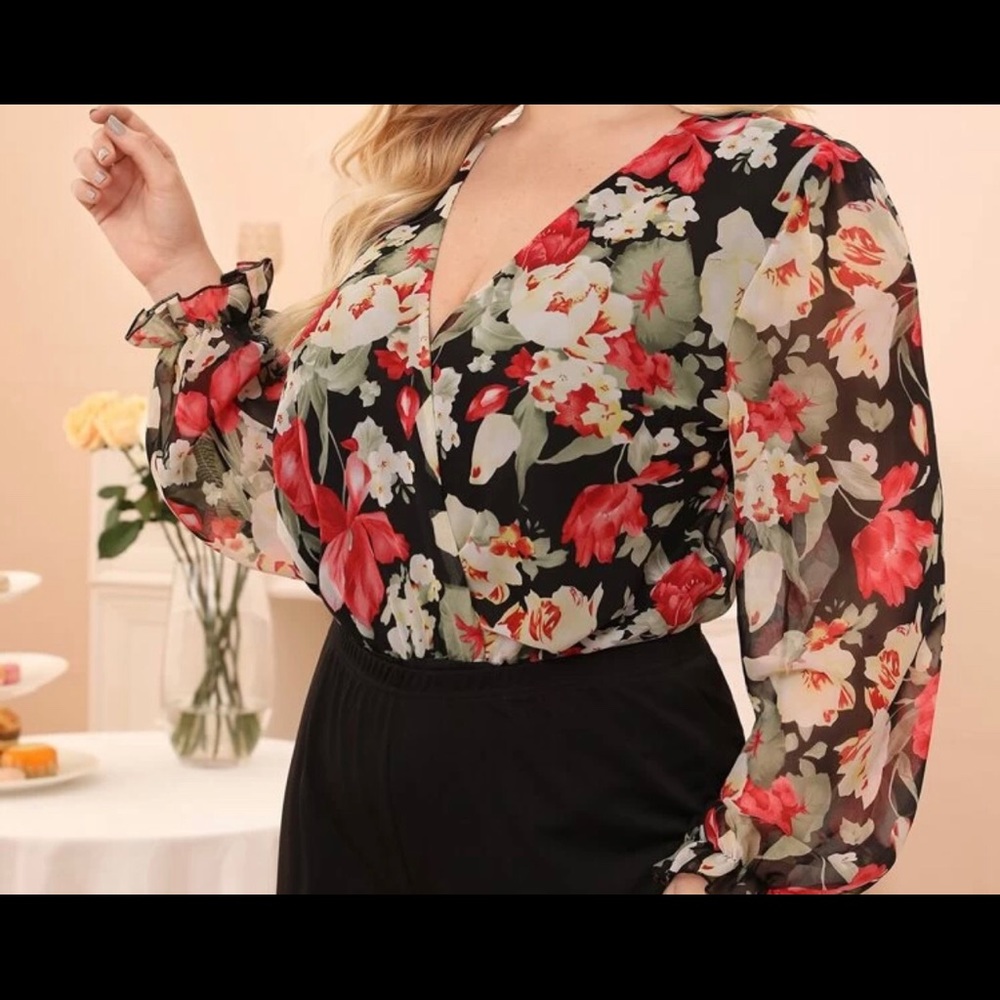 Floral bodysuit